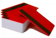 Пластиковая карта с магнитной полосой CIMage 12475 красная