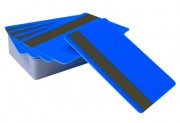 Пластиковая карта с магнитной полосой CIMage 13209 флуорисцентная синяя